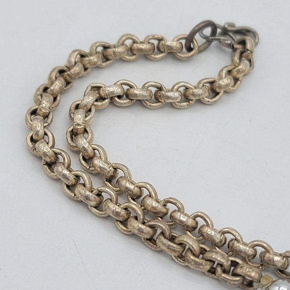 Chunky Beaded Necklace Copal Amber Turquoise Jasper Coral Mixed Metals Vintage - Picture 10 of 15